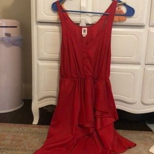 Red cocktail dress